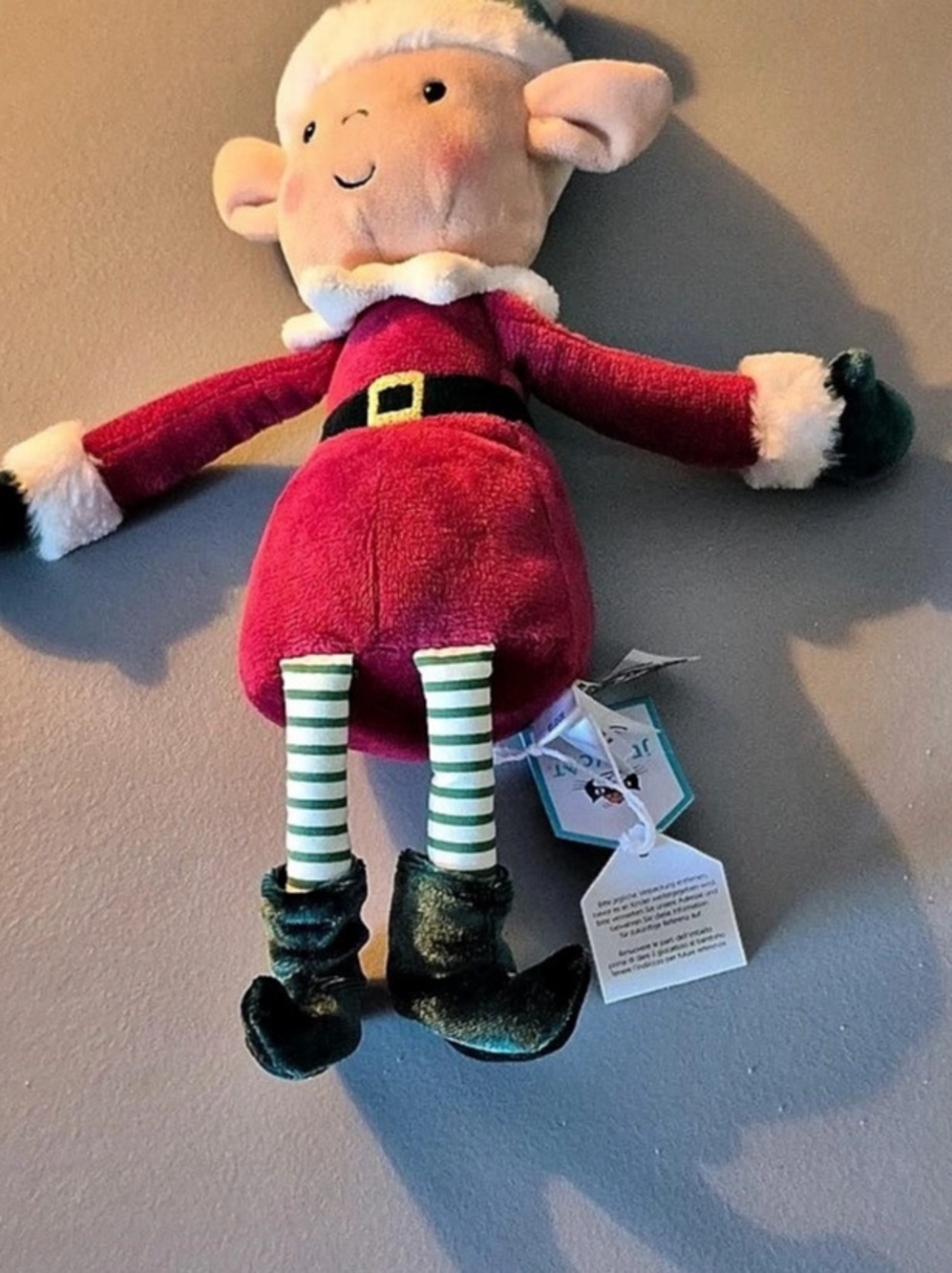 Holiday Elf Plush Toy NWT jellycat